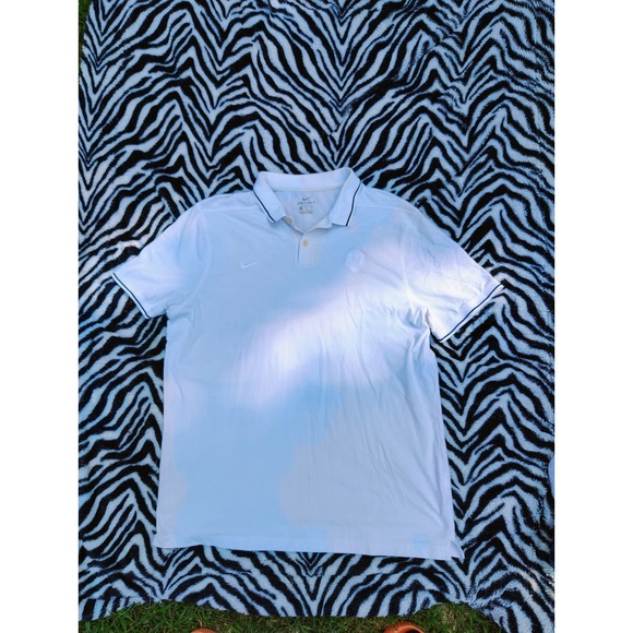 Nike Dri Fit Golf Polo Shirt Mens L White Ryder Cup Whistling Strait Performance - Picture 2 of 9